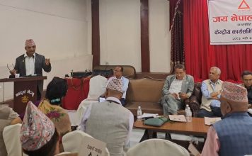 जय नेपाल पार्टीको पहिलो केन्द्रीय समिति बैठकले गरेको १० निर्णय