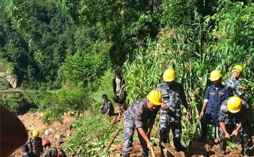 रोल्पामा पहिरो : मृत्यु हुनेको संख्या सात पुग्यो, पाँचजना अझै बेपत्ता